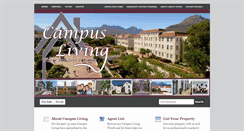 Desktop Screenshot of campusliving.co.za