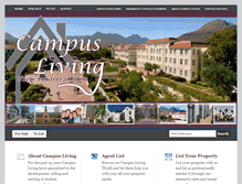 Tablet Screenshot of campusliving.co.za